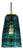 Tartan by Oggetti Mouth-Blown Venetian Glass Pendant Light, Aqua Gunmetal For Sale