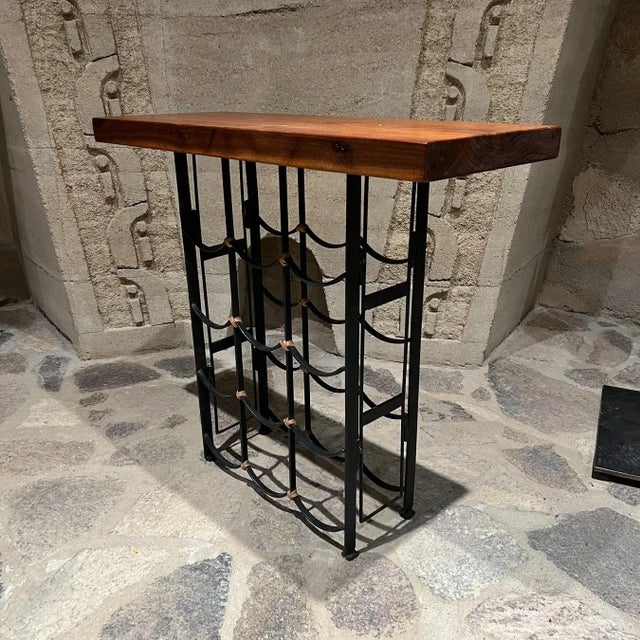 Black Mid-Century Modern Wine Bar Walnut Table by Arthur Umanoff, 1950s For Sale - Image 8 of 15