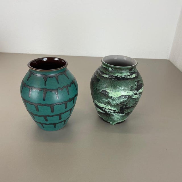 1970s Fat Lava Pottery Vases by Heinz Siery for Carstens Tönnieshof, Germany, 1970s For Sale - Image 5 of 18