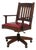 Stickley Mission Oak Leather Office Chair For Sale