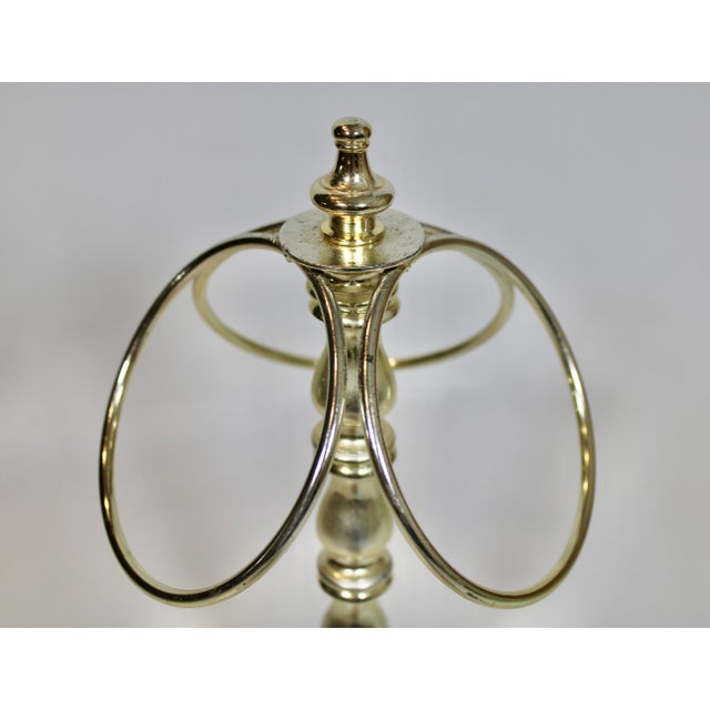 Vintage Hollywood Regency Metal Towel Holder For Sale In Tulsa - Image 6 of 6