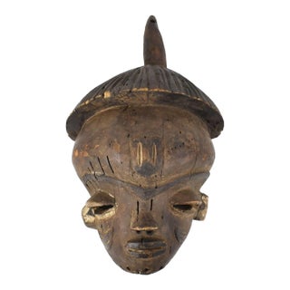 Early 20th Century Pende Wood Mask For Sale