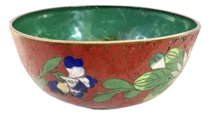 Antique Chinese Cloisonné Enamel Bowl
