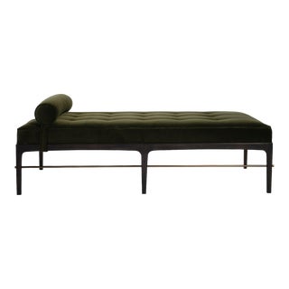 Linear Daybed Series Espresso and Bronze For Sale