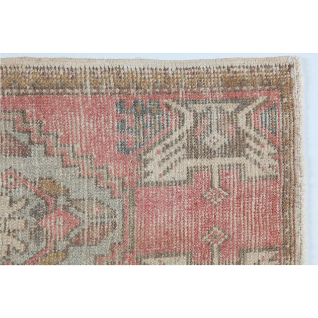 Minimal Vintage Turkish Door Mat Rug -1' 8'' X 3' 1'' For Sale - Image 9 of 11