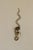 A remarkable pair of brass wall sconces in the Egyptian Revival style featuring a striking single cobra design. This...