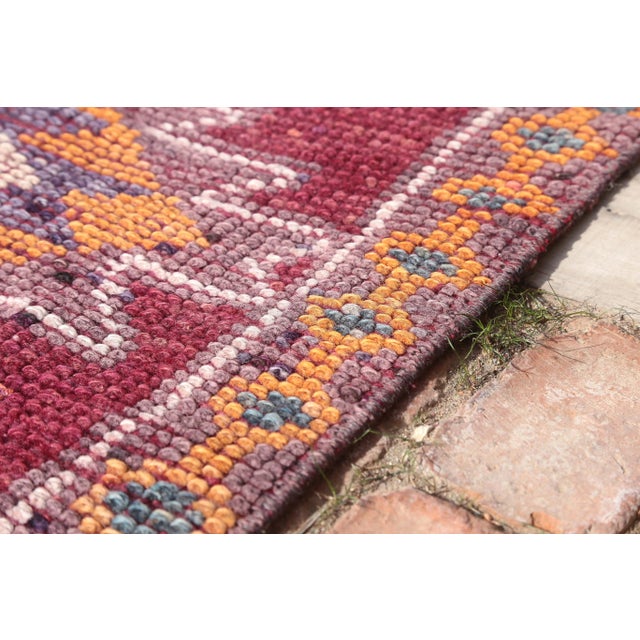 1950's Vintage Herki Hand-Knotted Hallway Runner Rug - 2′8″ × 11′9″ For Sale - Image 11 of 12