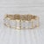 1.70ctw Pave Diamond Link Bracelet 10k Yellow White Gold 8.25" 12.4mm For Sale - Image 4 of 7