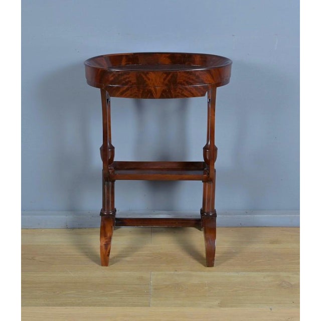 Empire Mahogany Burl Trinket Tray Table, Early 19th Century For Sale - Image 5 of 16