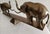 1980s Dolbi Cashier Large Brass Elephants on Seesaw Sculpture ~ Circa 1980s For Sale - Image 5 of 9