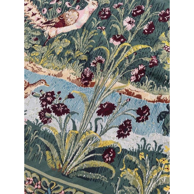 Vintage French Aubusson Style Needlepoint Tapestry, 1950s For Sale - Image 16 of 18