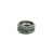 This lovely set of 2 ring are crafted in 12k white gold, each ring is 4mm wide and has a full circle pave set black...
