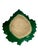 Gemstone Vintage Green Majolica Leaf Plate With Snail Motif, French Country Style For Sale - Image 7 of 8