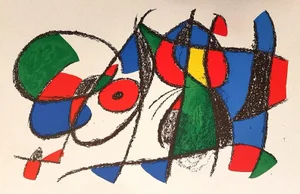 Joan Miró - Miró Lithographe II - Plate VIII - Original Lithograph - 1975