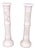 Pair of Italian White Turned Marble Pedestals Columns Stands Mint For Sale