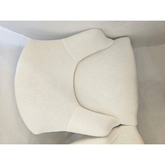 Newly Upholstered 1940s Tailored French Club Lounge Chairs -a Pair For Sale - Image 4 of 9