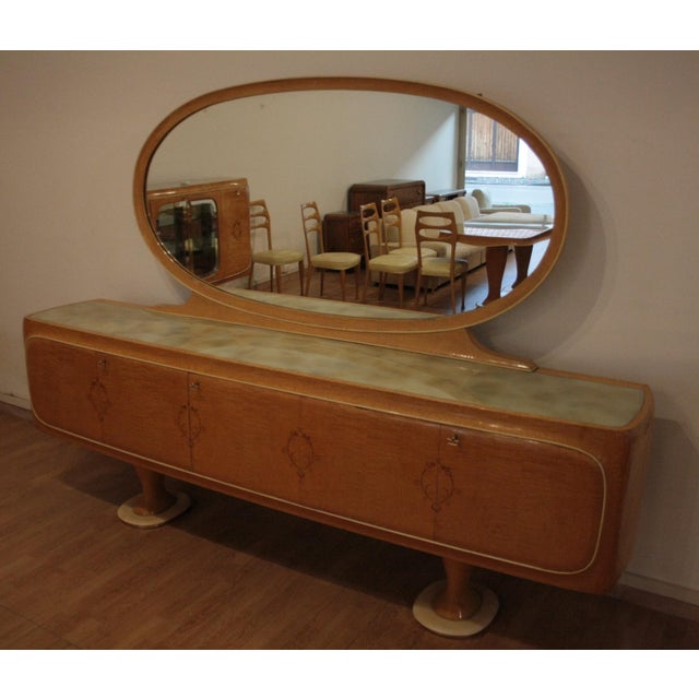 Vintage Sideboard with Mirror by Vittorio Dassi, Italy, 1950s For Sale - Image 14 of 17