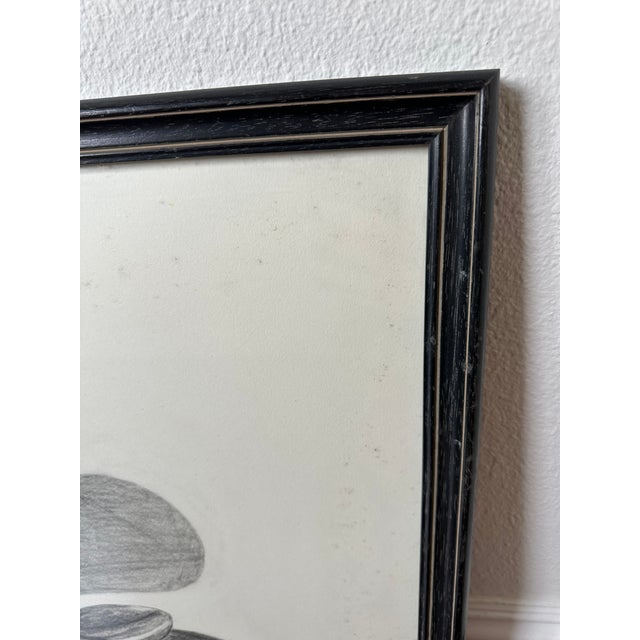 Wood Vintage 1988 Charcoal Pencil Drawing of Campbell’s Soup Can & Spoon, Signed and Framed For Sale - Image 7 of 10