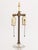 Pair of Regency Style Molded Glass and Brass Lamps For Sale In New York - Image 6 of 7