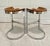Chrome Pair of Oak and Chrome Counter Barstools by Warren Bacon For Sale - Image 8 of 12