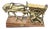 Large Brass Farmer with His Horse and Cart Centrepiece For Sale