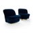 Stunning, highly sculptural lounge chairs designed by Vladimir Kagan for Directional Design. Amazingly comfortable...