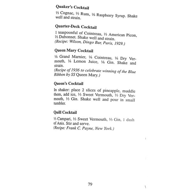 MACELHONE, Harry [108] pp. Souvenir Press 2006 6 1/2" x 3 5/8" Harry's is a legendary institution that made its mark in...