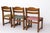 Brown Vintage Dining Chairs in Stained Beech, 1960s, Set of 5 For Sale - Image 8 of 10