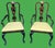 Drexel Pair of Vintage Drexel Chinoiserie Queen Anne Style Armchairs For Sale - Image 4 of 12
