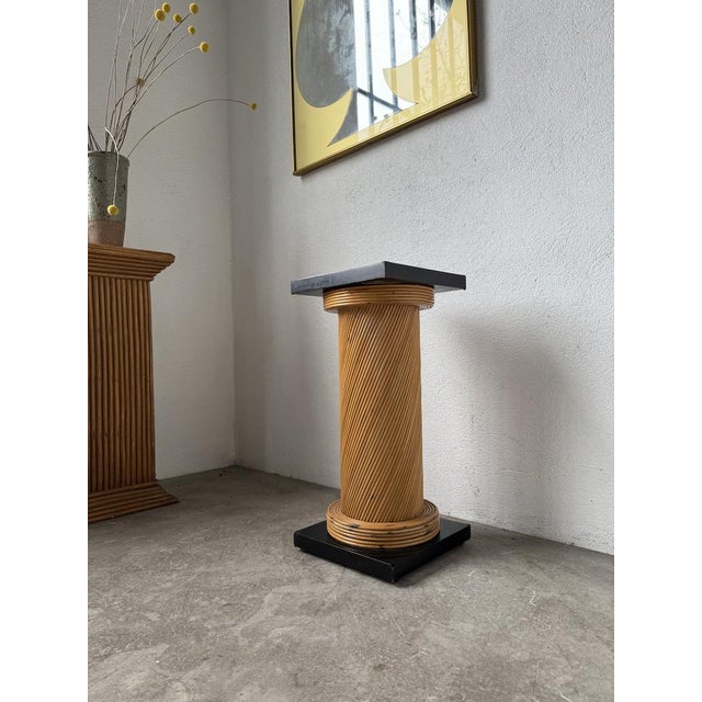 Rattan Column from Vivai del Sud Crespi, 1960s For Sale - Image 13 of 18