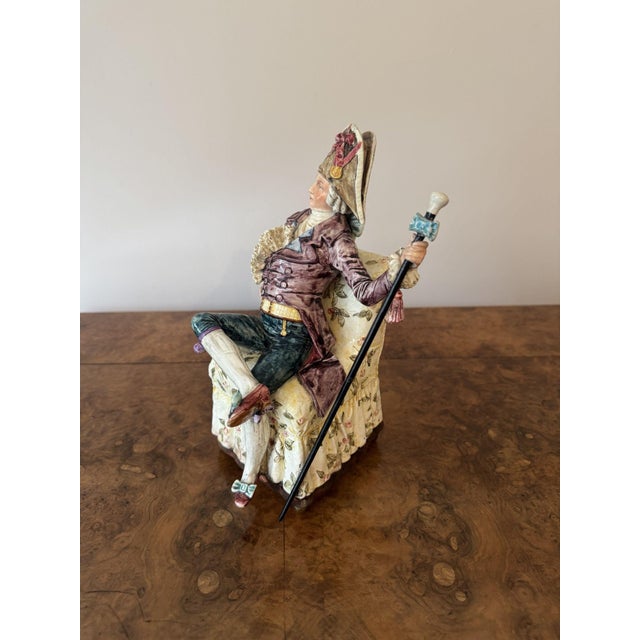 Antique Victorian Musical Figures, 1880, Set of 2 For Sale - Image 3 of 13