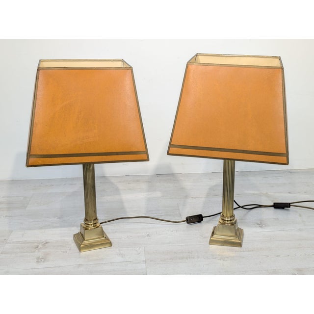 Vintage Brass Table Lamp, 1970s For Sale - Image 11 of 18