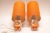 1970s Space Age Table Lamps with Orange Shades, 1970s, Set of 2 For Sale - Image 5 of 8
