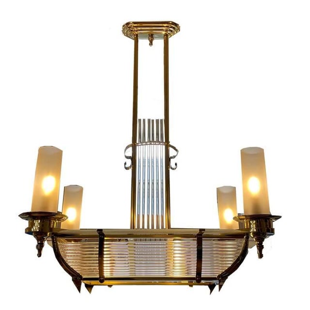 Art Déco Ceiling Lamp Petitot, 1930s For Sale - Image 5 of 15