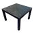 Ebonized Oak Square Parsons Side or Coffee Table With Cerused Grain For Sale