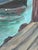 Sky Blue Original Folk Art–Style Harbor Painting by L. Romo, 2026 For Sale - Image 8 of 9