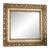 Antique Ornate Gilt Wood Mirror, 24x28 Reticulated Wall Mirror, Rococo Baroque Cream Gold Mirror, Vintage Carved Statement Mirror For Sale