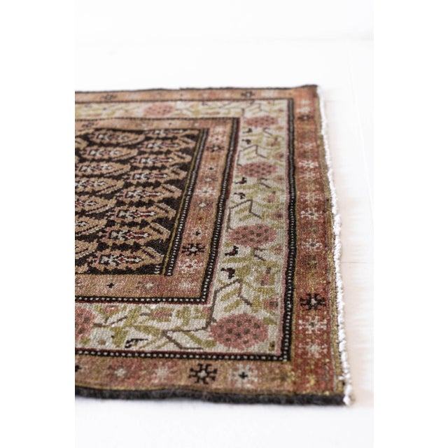 Copper 1930s Hand Knotted Runner Rug For Sale - Image 8 of 11