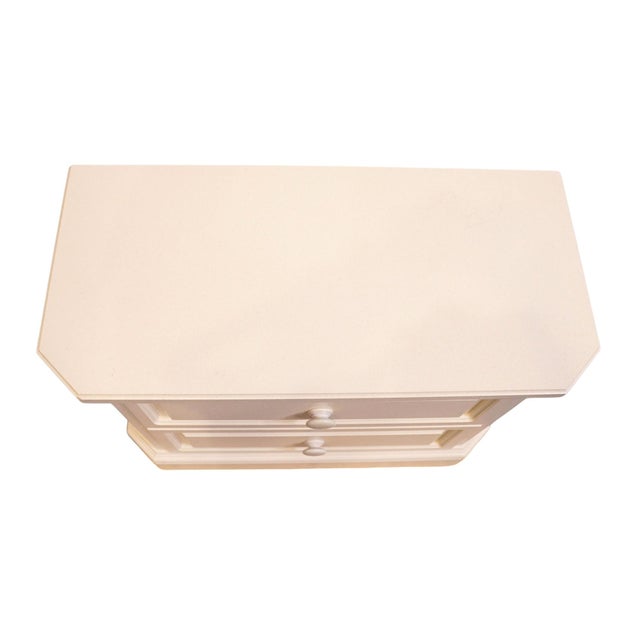 Altavista Lane Melrose Collection Contemporary Neoclassical Revival Off White 34" Two Drawer Nightstand 497-31 For Sale - Image 9 of 15
