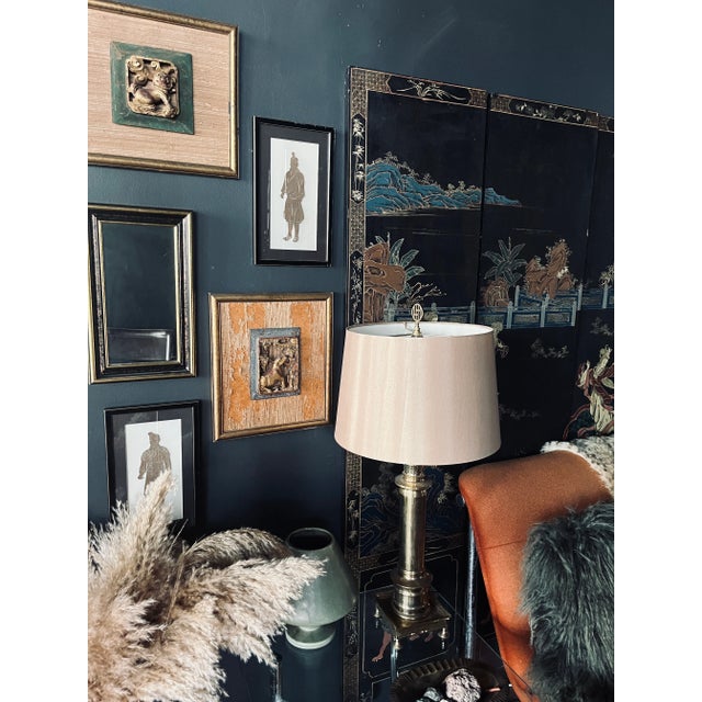 Mid-Century Modern Chinoiserie Die Cut Framed Art, 1960s For Sale - Image 4 of 5