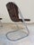Cantilever Chair in Chrome with Brown Upholstery by Gastone Rinaldi, 1970s For Sale - Image 5 of 11