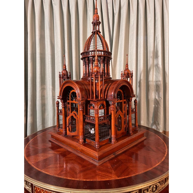 Auburn 19th Century Italian Palladian-Style Antique Birdcage For Sale - Image 8 of 9