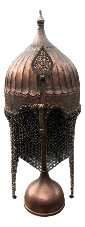 Talismanic Fluted Copper Seljuk Helmet