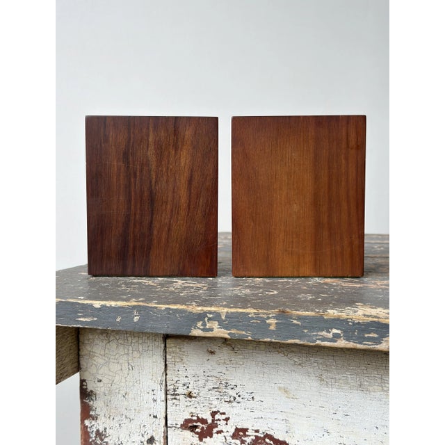 Vintage Sculptural Exotic Zebrawood Bookends With Expressive Grain, a Pair, Circa 1940s For Sale - Image 11 of 12