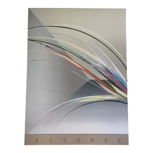 80s 90s Elba Alvarez Geometric Abstract Gallery Exhibit Poster Postmod