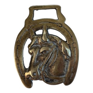 Late 19th Century Horse Brass Medallion For Sale