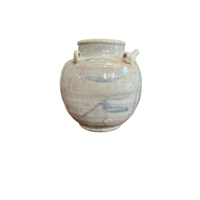 19th Century 19th Century Chinese Blue and White Wine Ewer For Sale - Image 5 of 9
