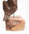 Abstract 2017 Handcarved Wood Face on Stand Sculpture For Sale - Image 3 of 14