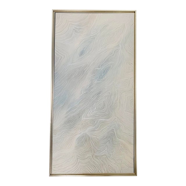 "Geode-Ish 1" Contemporary Original Abstract Painting by Solveig Tank, Framed For Sale