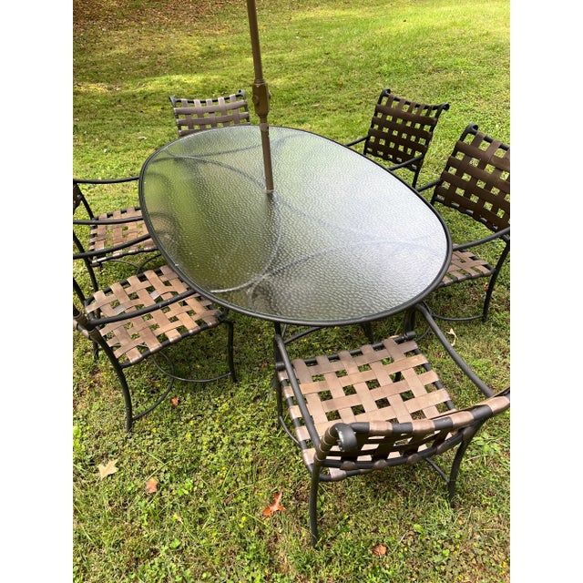 Coastal Late 20th Century Brown Jordan Outdoor Patio Set For Sale - Image 3 of 17